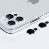 Захисне скло Metal Sparkles на камеру (в упак.) для Apple iPhone 15 Pro (6.1'') /15 Pro Max (6.7'') Сріблястий (42440)