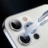 Захисне скло Metal Sparkles на камеру (в упак.) для Apple iPhone 15 Pro (6.1'') /15 Pro Max (6.7'') Серебристый (42440)
