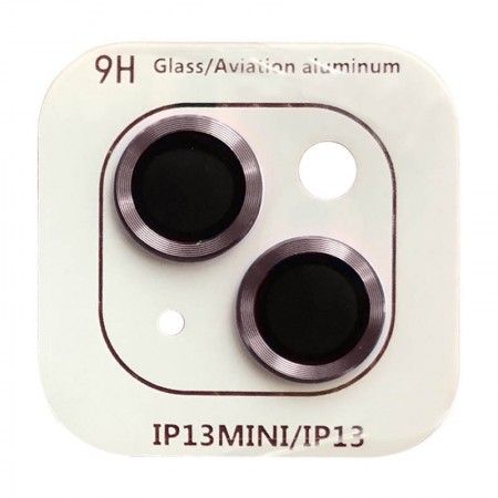 Захисне скло Metal Classic на камеру (в упак.) для Apple iPhone 15 (6.1'') / 15 Plus (6.7'') Розовый (47413)