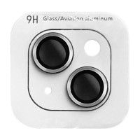 Захисне скло Metal Classic на камеру (в упак.) для Apple iPhone 15 (6.1'') / 15 Plus (6.7'') Сріблястий (42427)