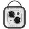 Захисне скло Metal Classic на камеру (в упак.) для Apple iPhone 15 (6.1'') / 15 Plus (6.7'') Сріблястий (42427)