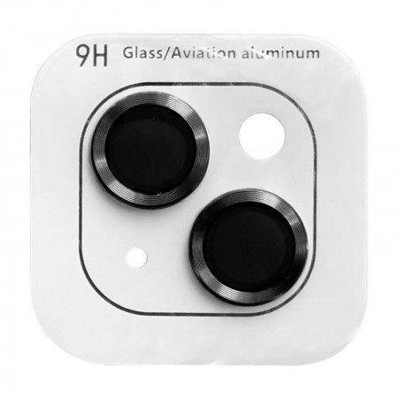 Захисне скло Metal Classic на камеру (в упак.) для Apple iPhone 15 (6.1'') / 15 Plus (6.7'') Чорний (42429)