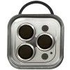 Захисне скло Metal Classic на камеру (в упак.) для Apple iPhone 15 Pro (6.1'') / 15 Pro Max (6.7'') Сріблястий (42431)