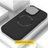 TPU чохол Bonbon Metal Style with MagSafe для Samsung Galaxy S21 Ultra Чорний (42964)