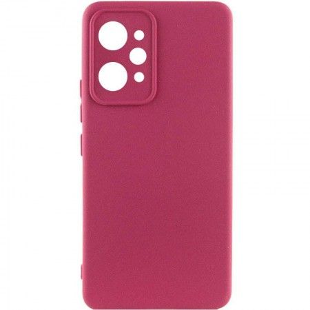 Чохол Silicone Cover Lakshmi Full Camera (AAA) для Xiaomi Redmi 12 Бордовый (42688)