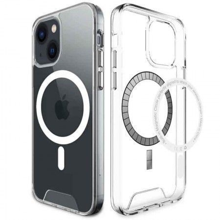 Чохол TPU Space Case with MagSafe для Apple iPhone 15 Plus (6.7'') Прозрачный (43153)