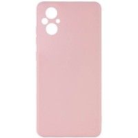 Силіконовий чохол Candy Full Camera для Xiaomi Poco M5 Розовый (43381)