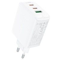 МЗП Acefast A41 PD65W GaN (2*USB-C+USB-A) Білий (44547)