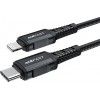 Дата кабель Acefast MFI C4-01 USB-C to Lightning aluminum alloy (1.8m) Чорний (44569)