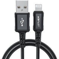 Дата кабель Acefast MFI C4-02 USB-A to Lightning aluminum alloy (1.8m) Черный (44570)