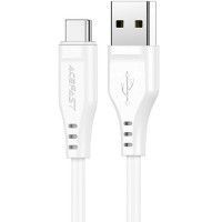 Дата кабель Acefast C3-04 USB-A to USB-C TPE (1m) Белый (44573)