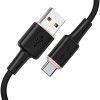 Дата кабель Acefast C2-04 USB-A to USB-C zinc alloy silicone (1m) Чорний (44571)