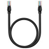 Кабель Baseus High Speed CAT5 Gigabit Ethernet Cable (Round Cable) 1.5m Cluster (B00133206111-02) Чорний (44717)