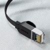 Кабель Baseus High Speed CAT6 Gigabit Ethernet Cable (Flat Cable) 12m Cluster (B00133205111-00) Чорний (44725)
