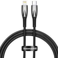 Дата кабель Baseus Glimmer Series Fast Charging Data Cable Type-C to Lightning 20W 1m (CADH000001) Черный (44096)