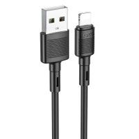 Дата кабель Hoco X83 Victory USB to Lightning (1m) Чорний (44745)