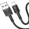 Дата кабель Hoco X83 Victory USB to Lightning (1m) Чорний (44745)