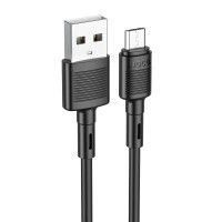 Дата кабель Hoco X83 Victory USB to MicroUSB (1m) Черный (44841)