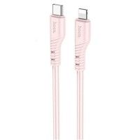 Дата кабель Hoco X97 Crystal color Type-C to Lightning 20W (1m) Розовый (44775)