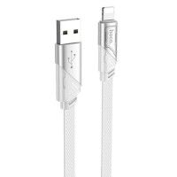 Дата кабель Hoco U119 Machine charging data USB to Lightning (1.2m) Сірий (44779)