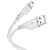 Дата кабель Hoco X97 Crystal color USB to MicroUSB (1m) Сірий (44785)