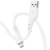 Дата кабель Hoco X97 Crystal color USB to MicroUSB (1m) Белый (44786)