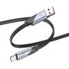 Дата кабель Hoco U119 Machine charging data USB to Type-C 5A (1.2m) Чорний (44788)