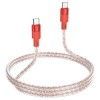 Дата кабель Hoco X99 Crystal Junction Type-C to Type-C 60W (1.2m) Красный (44794)