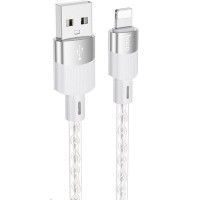 Дата кабель Hoco X99 Crystal Junction USB to Lightning (1.2m) Серый (44809)
