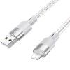 Дата кабель Hoco X99 Crystal Junction USB to Lightning (1.2m) Сірий (44809)