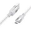 Дата кабель Hoco X99 Crystal Junction USB to MicroUSB (1.2m) Сірий (44811)