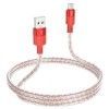 Дата кабель Hoco X99 Crystal Junction USB to MicroUSB (1.2m) Красный (44812)