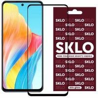 Захисне скло SKLO 3D (full glue) для Oppo Reno 8 Pro Чорний (43459)