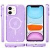 Чохол TPU Galaxy Sparkle (MagFit) для Apple iPhone 11 (6.1'') Пурпурний (42750)
