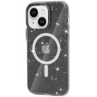 Чохол TPU Galaxy Sparkle (MagFit) для Apple iPhone 13 / 14 (6.1'') Черный (42764)