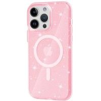 Чохол TPU Galaxy Sparkle (MagFit) для Apple iPhone 14 Pro (6.1'') Розовый (42781)