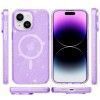 Чохол TPU Galaxy Sparkle (MagFit) для Apple iPhone 15 (6.1'') Пурпурний (42792)