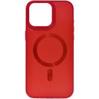Чохол TPU+Glass Sapphire Midnight Open Camera with MagSafe для Apple iPhone 15 (6.1'') Красный (42811)