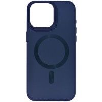 Чохол TPU+Glass Sapphire Midnight Open Camera with MagSafe для Apple iPhone 15 (6.1'') Синій (42813)