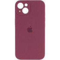 Чохол Silicone Case Full Camera Protective (AA) для Apple iPhone 15 (6.1'') Бордовий (44107)