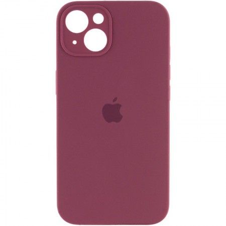 Чохол Silicone Case Full Camera Protective (AA) для Apple iPhone 15 Plus (6.7'') Бордовий (44133)