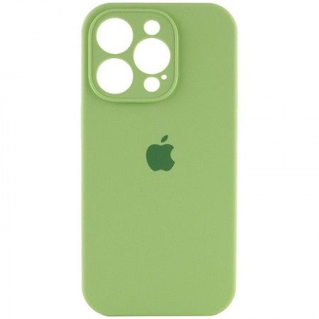 Чохол Silicone Case Full Camera Protective (AA) для Apple iPhone 15 Pro (6.1'') М'ятний (44173)