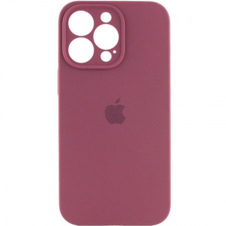 Чохол Silicone Case Full Camera Protective (AA) для Apple iPhone 15 Pro (6.1'') Бордовий (44161)