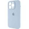 Чохол Silicone Case Full Camera Protective (AA) для Apple iPhone 15 Pro (6.1'') Блакитний (44163)