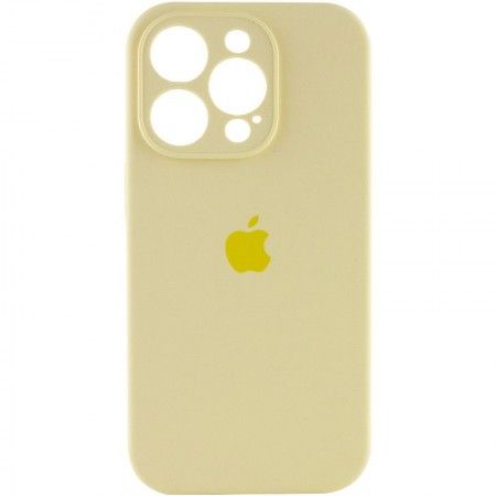 Чохол Silicone Case Full Camera Protective (AA) для Apple iPhone 15 Pro (6.1'') Жовтий (44164)