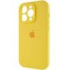 Чохол Silicone Case Full Camera Protective (AA) для Apple iPhone 15 Pro (6.1'') Желтый (44165)