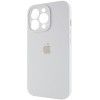 Чохол Silicone Case Full Camera Protective (AA) для Apple iPhone 15 Pro Max (6.7'') Білий (44187)