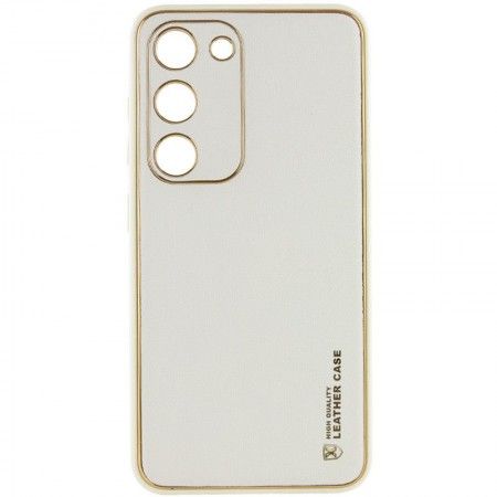 Шкіряний чохол Xshield для Samsung Galaxy S23 FE Білий (44929)