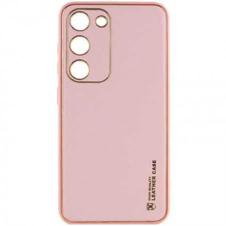 Шкіряний чохол Xshield для Samsung Galaxy S23 FE Рожевий (44928)