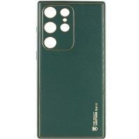 Шкіряний чохол Xshield для Samsung Galaxy S21 Ultra Зелёный (45836)
